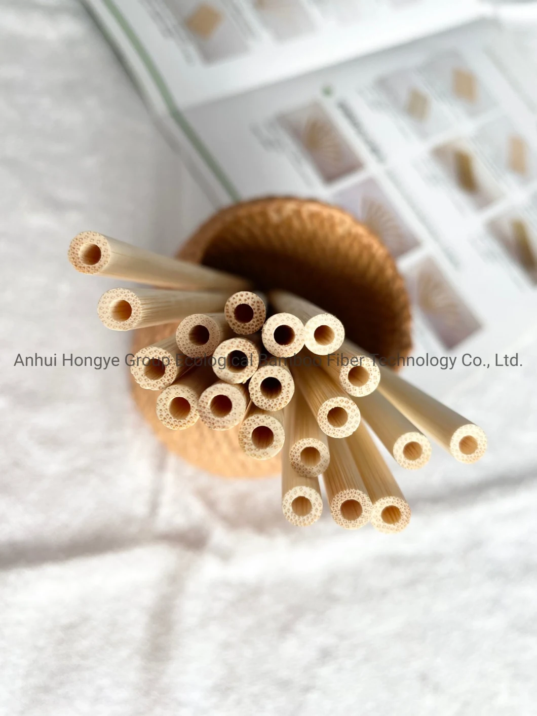 Disposable Bamboo Straw Hot Sale Eco-Friendly Product 6.2*200 mm